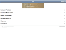 Tablet Screenshot of brandywineleathers.com